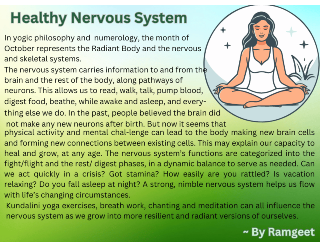 October theme of the month: Healthy Nervous System